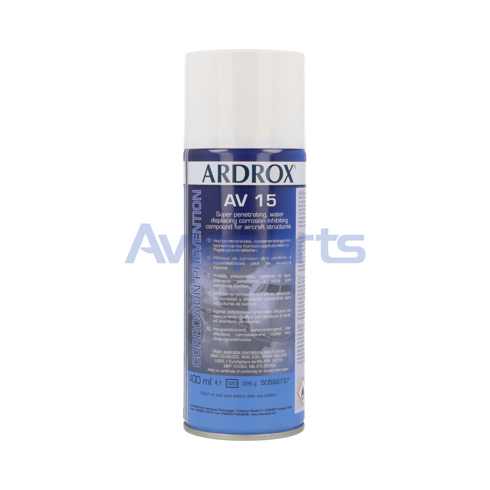 ARDROX AV 15 ,  CORROSION INHIBITING COMPOUND, AEROSOL 400ML// MIL-C-16173 Gº 4 (CM530)